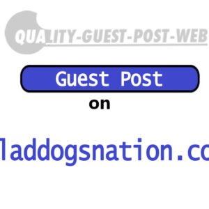 Guest Post on Gladdogsnation.com