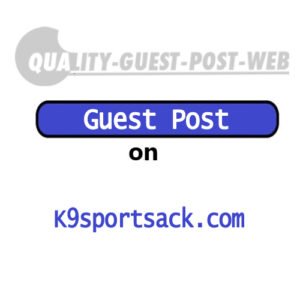 Guest Post on K9sportsack.com